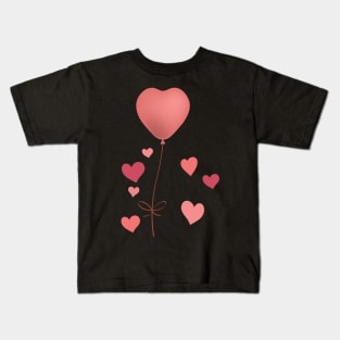 Cute Heart Balloon Kids T-Shirt